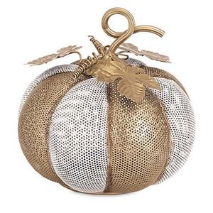 Libby Metal Mesh Pumpkin Candle Holder